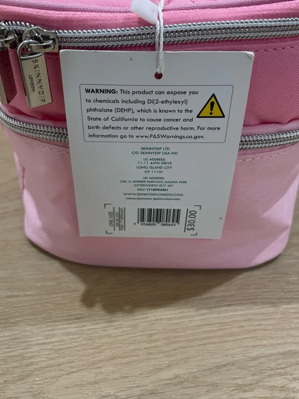 Skinnydip London Pink Two-Tone Vanity Case